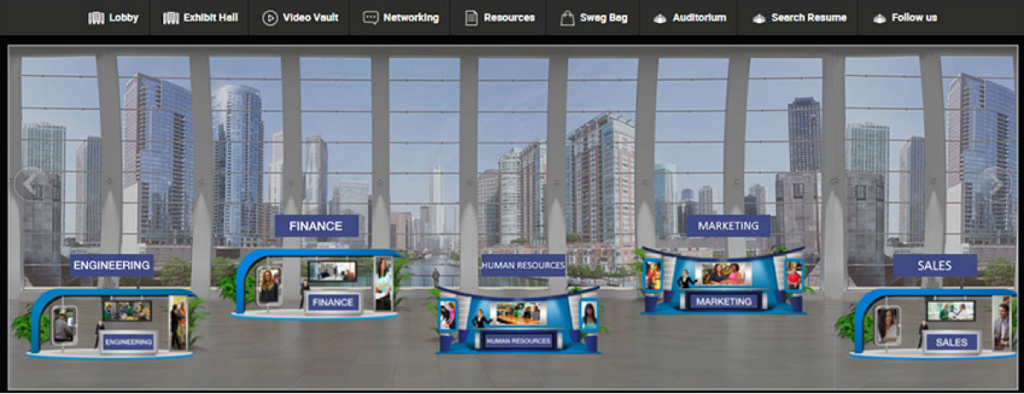 vFairs 3D virtual booths